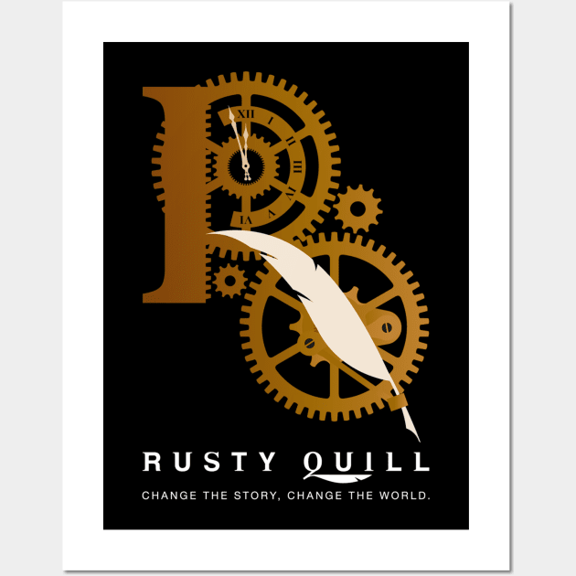 Rusty Quill New Logo #1 (Dark) Wall Art by Rusty Quill